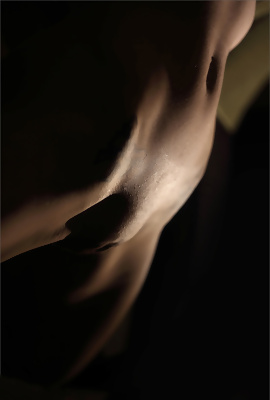 Romantic Karissa in nude art set